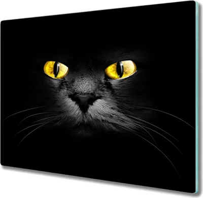Produktbild von Coloray Hackbrett Kochplattenabdeckung Herdabdeckplatte 60x52 cm Schneidebrett Küchenbrett - Tiere Katzen Augen