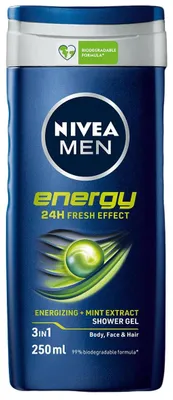 Productafbeelding van Nivea Men douchegel energy (250 ml)