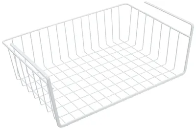 Unterbau-Mand Metall 40x26x14 cm weiß für Regale bis 2,8 cm