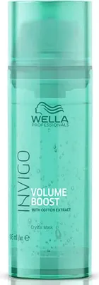 Obrázok produktu pre Wella Professionals INVIGO Volume Boost Crystal Mask 145ml, 145 ml, Unisex, Riedke vlasy, Zmäkčovadlo, Liečba, Zväčšenie objemu, Flakón s pumpičkou, 1 kusov