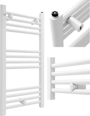 Produktbild von Granitan | Badheizkörper PUERTO - 40/80 cm - Weiß - Modernes Design - Handtuchwärmer - Platzsparend
