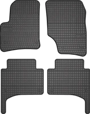 Image de Tapis de sol en caoutchouc pour Porsche Cayenne I 2002-2010 (SUV) – 4 pièces, noirs, sur mesure