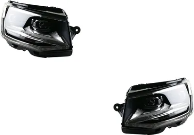 Zdjęcie produktu dla Zestaw reflektorów przednich LED, lewy i prawy, pasujący do VW Transporter T6, produkcja od 04/15 do 12/19, numery części: 9568103, 7E1941774, 9568093, 7E1941773. Johns