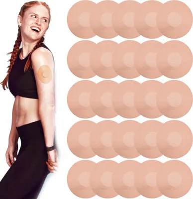 Produktbild von 25 Stück Sensorabdeckungen, latexfreie medizinische Klebepflaster, CGM-Klebeband, wasserdicht und stark haftend für langen Halt