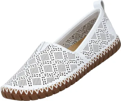 Produktbild von Rieker Damen Leder Slipper Weiß