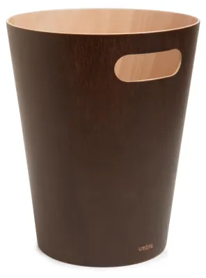 Produktbild von Umbra Woodrow Abfalleimer Holz, 7, 5l, Espresso/Natur