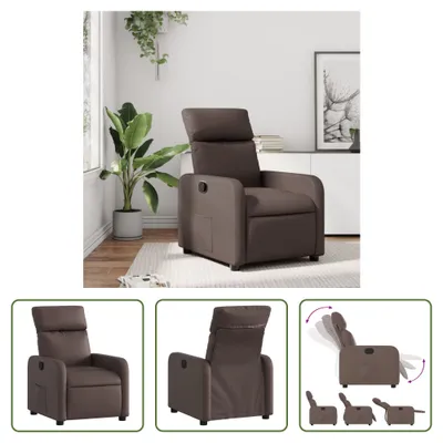 Produktbild von The Living Store Relaxsessel Braun Kunstleder