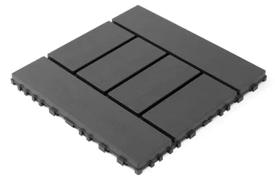 Productafbeelding van Terrastegels, 12 inch, set van 44 stuks, zelfmontage, waterdicht, geschikt voor binnen- en buitengebruik, eenvoudig te installeren