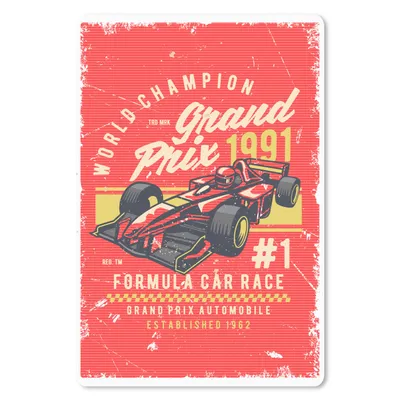 Produktbild von MuchoWow® Mauspad Mousepad Mancave - Formel 1 - Rennwagen - Retro 18x27 cm - Mousepads - Maus Mat - Pad - Mausunterlage