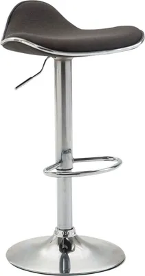 Produktbild von Barhocker Shanghai Stoff chrom dunkelgrau