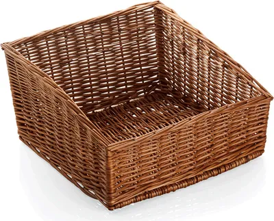 Produktbild von 2x Buffetkorb Vollweide, gesotten braun 46 x 45 cm Holz
