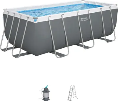 Produktbild von Rahmen-Gartenpool 412 x 201 x 122 cm 10 in 1 BESTWAY 56457N