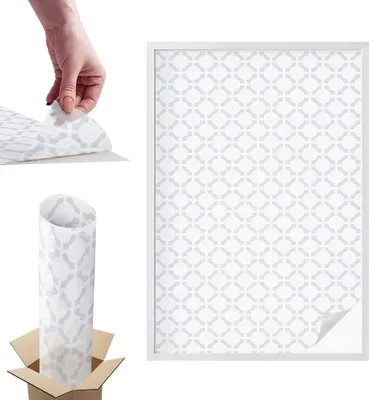 Obrázok produktu pre Fólia na ochranu súkromia - 146x100 cm - farebné sklo / vitrážový dizajn - nepriehľadná a dekoratívna - samolepiaca dekoratívna sklenená fólia - ochrana proti UV žiareniu, jednoduchá inštalácia - geometrická elegancia