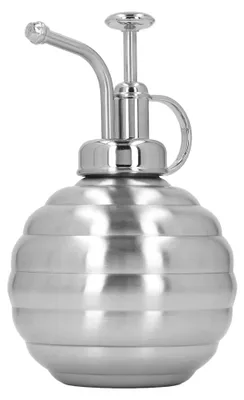 Produktbild von Pflanze Mister Sprühflasche 400 ml Edelstahl Pflanze Sprühgerät Mister mit oberer Pumpe für Innenhauseluftpflanzen Succulent im Freien Garten (Silver)