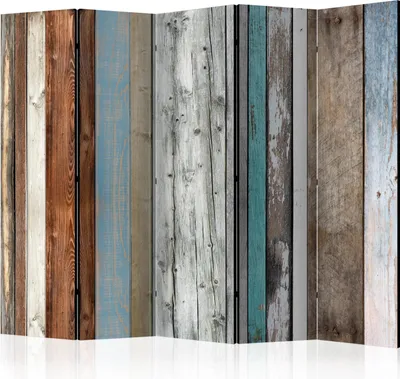 Produktbild von 5-teiliger Doppelseitiger Vlies Paravent - Colors Arranged II 225x172 cm Muster f-A-0355-z-c