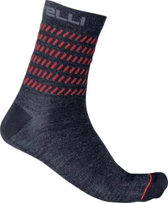 Zdjęcie produktu dla Klasyczne skarpety rowerowe CASTELLI – GO 15 – niebieskie, rozmiar S-M