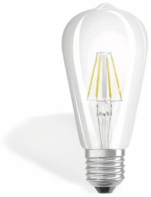 Produktbild von Osram LED Filament Edison Leuchtmittel 4W = 40W E27 klar warmweiß 2700K