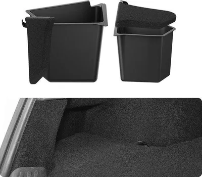 Produktbild von Auto Koffer Organizer Set mit 2 Teilen - Wasserdichte Kofferraumbox - Schwarz - Interieuraccessoires und Kofferraumschutz