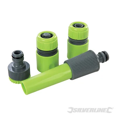 Image de Silverline 394989 Jeu de raccords de tuyaux, 5 pièces
