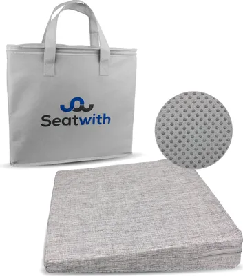 Produktbild von Seatwith Bequemes Keilkissen - Sitzkeil mit weichem Bezug und Tragetasche sorgt für richtige Körperhaltung und maximales Wohlbefinden, Home-Office