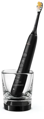 Produktbild von Philips HX9911/17, Erwachsener, Schallzahnbürste, Tägliche Pflege, Tiefenreinigung, Zahnfleischpflege, Whitening, 62000 Bewegungen pro Minute, Schwarz, Oval