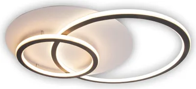 Produktbild von Näve Leuchten LED Deckenleuchte "KIRK " L: 55 cm LED Deckenleuchte "KIRK " L: 55 cm Deckenleuchten - LED Deckenleuchte " KIRK ", Deckenlampe im Modern Style, aus Metall und Kunststoff in schwarz, 55 x 42 x 7 cm, inkl. LED