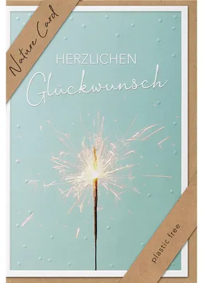 Produktbild von bsb 691004-2 Allgemeine Glückwunschkarte - Natur Card, inkl. Umschlag