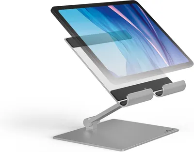 Zdjęcie produktu dla Solidna podставка stołowa do tabletu i smartfona, regulowana i składana