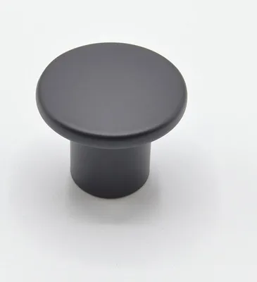 Image de Bouton de meuble en zamac D 33 mm NOIR MAT Lot de 25