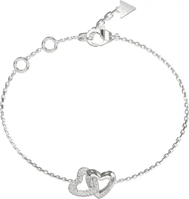 Image de Bracelet en argent Guess zirconia pour femmes