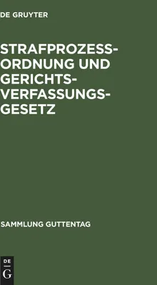 Produktbild von Strafprozeßordnung und Gerichtsverfassungsgesetz