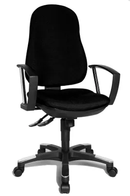 Produktbild von Topstar Home Office Bürostuhl TRENDY SY Schreibtischstuhl mit Armlehnen (nicht höhenverstellbar) Stoff Drehstuhl
