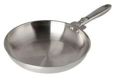 Imagen del producto de Sartén PYREX Infinity de 24 cm, fabricada en acero inoxidable 18/10, apta para inducción, con mango desmontable