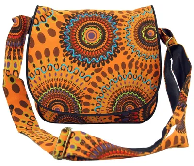 Immagine prodotto di Solidchoice - Borsa a tracolla alternativa in cotone con motivo etnico