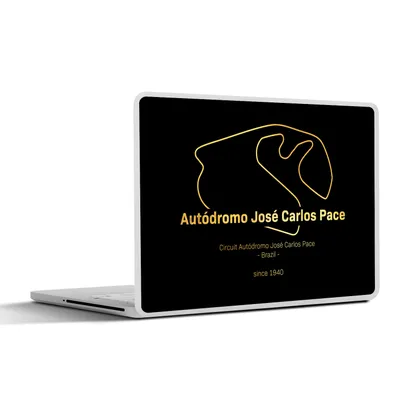 Produktbild von MuchoWow® Laptop Aufkleber Sticker Cover Brasilien - Formel 1 - Rennstrecke 36.5x27.5 cm - Laptop-Sticker