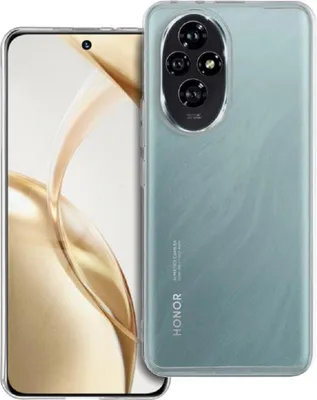 Image de Housse silicone pour téléphone portable Bumper Softcase compatible avec Honor 200 Smart transparent