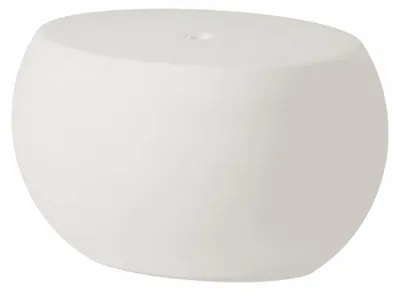 Produktbild von Ovale Design-Couchtisch für Innen-/Außenbereich Slide Blos Low Table - Weiß