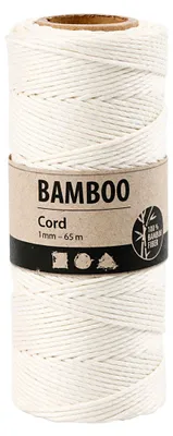 Produktbild von Creativ Company Bamboekoord Wit, 65m