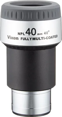 Produktbild von Vixen NPL Okular 40mm, 31,7mm Steckhülse, 4-Element Plössl Optik, gute Schärfe, Multi-Beschichtung, Augenmuschel, 1,25"-Filtergewinde