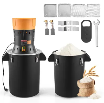 Immagine prodotto di VEVOR Mulino elettrico per cereali 53 L, macina spezie 600 W, macina spezie con lame zincate e affilate, polverizzatore per cereali secchi, spezie, muesli, caffè, mais 500x385x880 mm