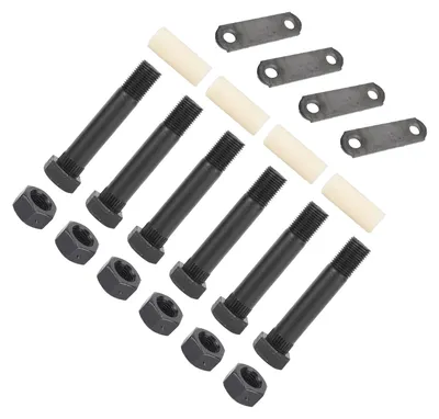 Image de Kit de manilles pour remorque : fiable, robuste et stable. Kit de manilles pour remorque tandem adapté aux ressorts à double œil, pour des essieux de 1 587 kg à 3 218 kg.