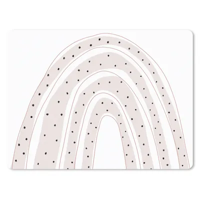 Produktbild von MuchoWow® Mauspad Mousepad Regenbogen - Tupfen - Pastell 40x30 cm - Mousepads - Maus Mat - Pad - Mausunterlage - Anti Rutsch