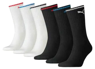 Produktbild von Puma - Socken für Herren/Damen Uni - Sport(4er-Pack) PP6590 (47 EU - 48 EU) (Weiß/Schwarz)