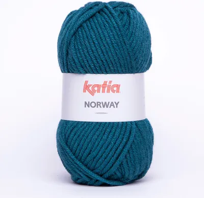 Produktbild von NORWAY von Katia, Polyacryl-/Wollmischgarn in petrol (25), ca. 100m/100g