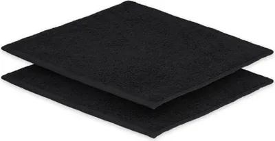 Produktbild von 2x Seiftuch Frottier 500 g/m²  30 x30 cm Schwarz
