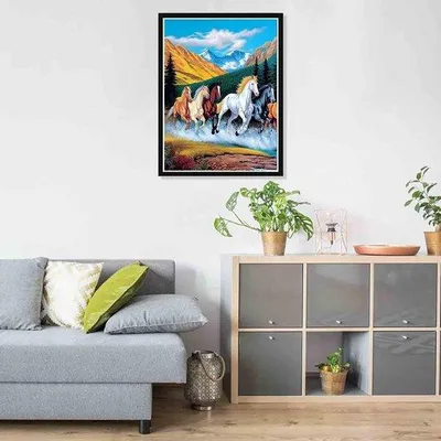 Produktbild von Diamantmalerei Pferd / Pferd Diamantmalerei-Set für Erwachsene und Kinder 30x40cm