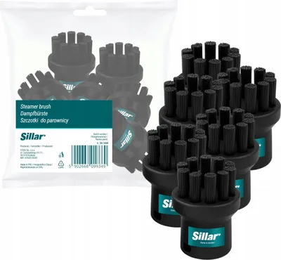 Produktbild von Sillar 6x Rundbürste Ersatz für Kärcher Dampfreiniger SC1 SC2 SC3 SC4 SC5 SC6 SC9
