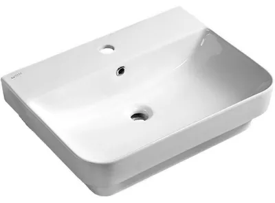 Image de SOTT AQUA lavabo céramique à encastrer, 48x42cm, blanc