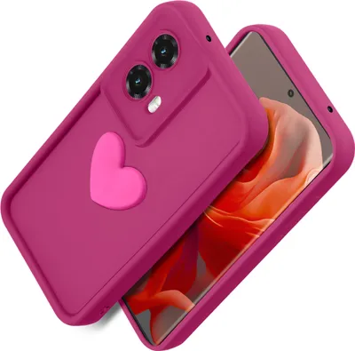 Obrázok produktu pre Silikónové puzdro Motorola Moto G85 5G, MATT srdce