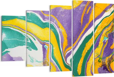 Produktbild von Bild auf Leinwand - Leinwandbild - Abstraktion modern - 150x100cm - Wand Bild - Wanddeko - Leinwanddruck - Bilder - Kunstdruck - Wanddekoration - Leinwand bilder - Wandkunst - EG150x100-3961